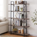 Solid Wood 5 Shelf Bookcase N289