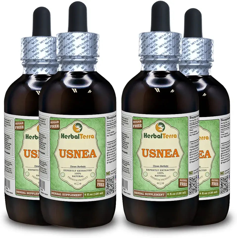 Usnea Glycerite Alcohol-FREE Liquid Extract 4x120 ml F828113