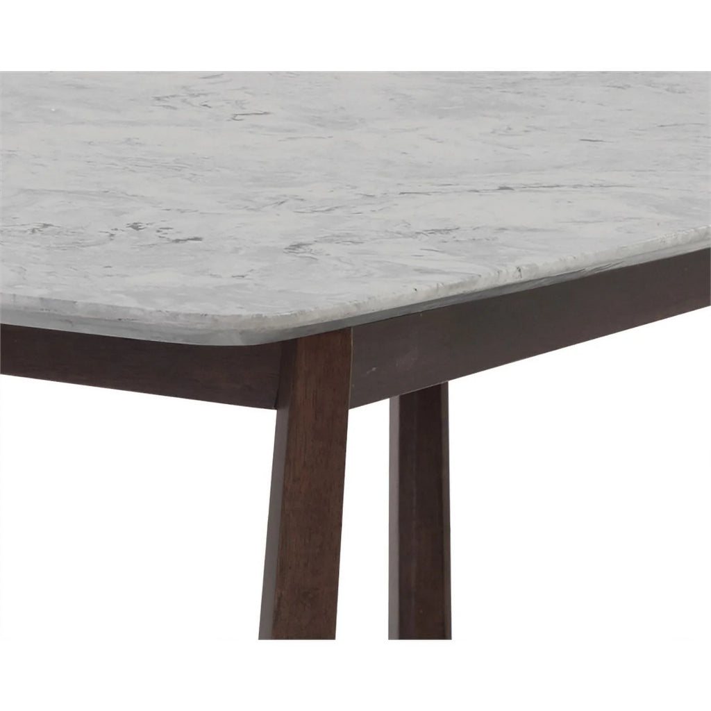 70.5" Wood & Faux Marble Dining Table U91508