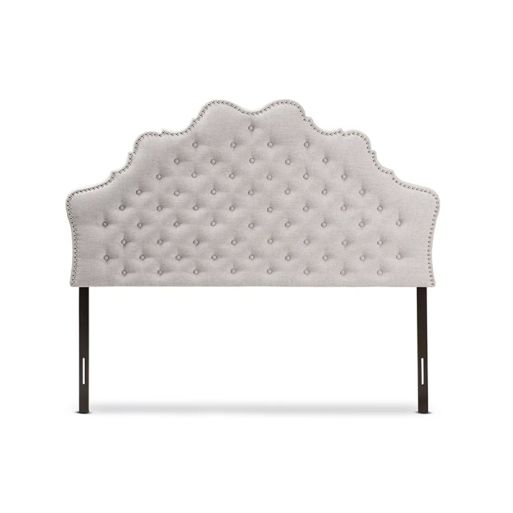 Greyish Beige Fabric Full Size Headboard S5736