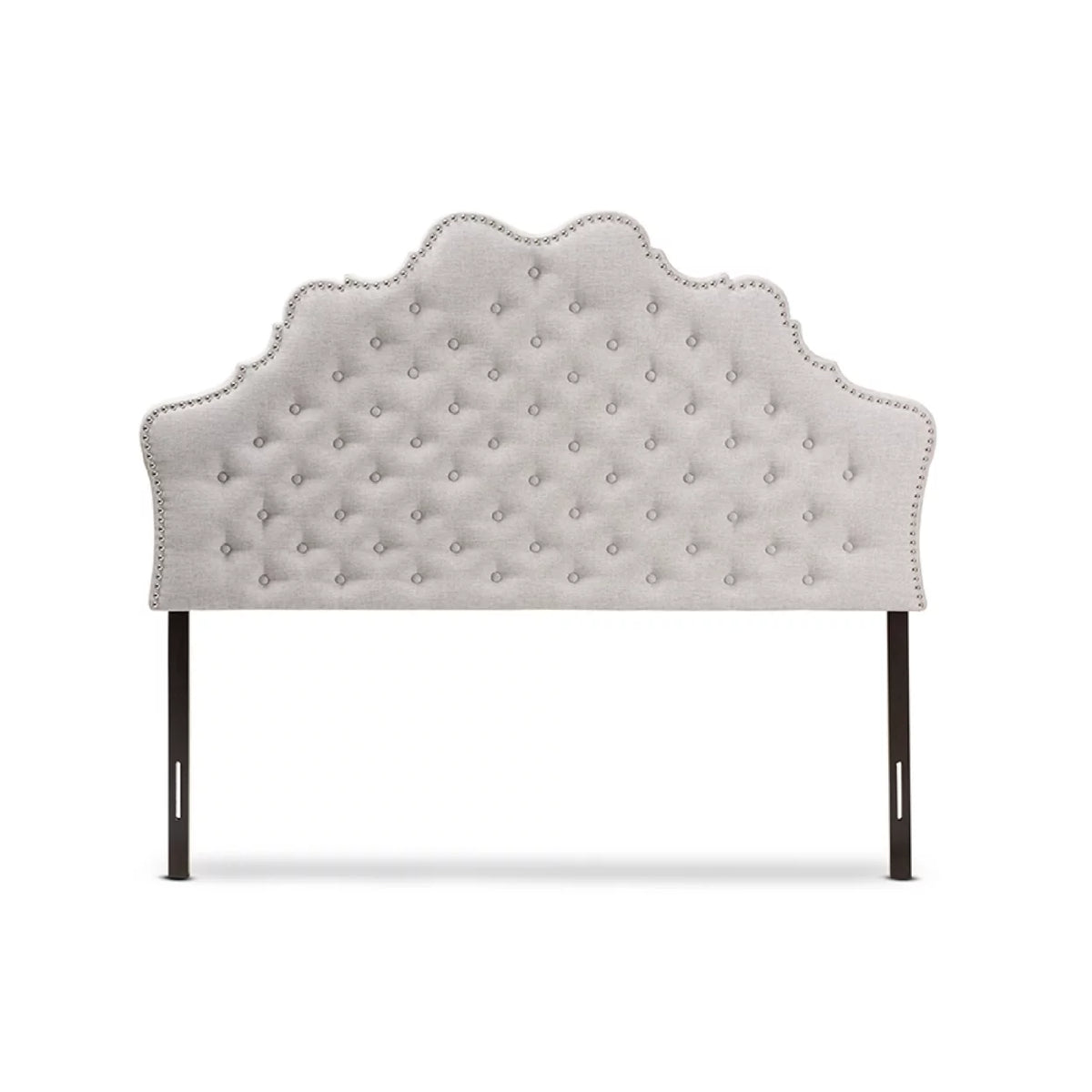 Greyish Beige Fabric Full Size Headboard S5736