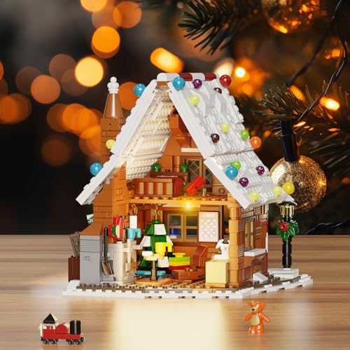 Gingerbread House Building Kit with LED Lights Y629118