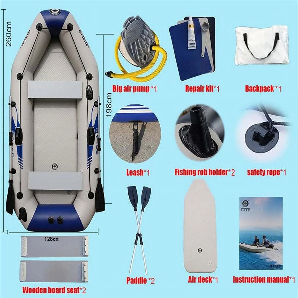 3 Person PVC Inflatable Boat Set G237
