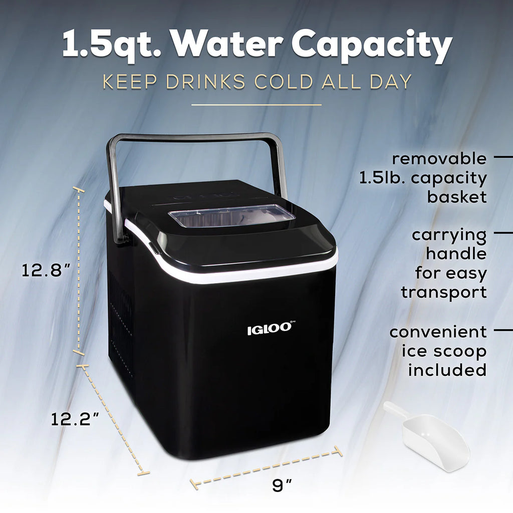 Black Portable Countertop Ice Maker W22929