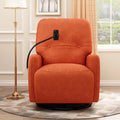 Orange 270 Degree Swivel Electric Recliner Sofa D88227