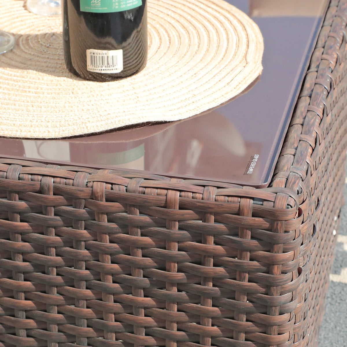 4 Pieces PE Rattan Outdoor Sectional Sofa Set E300