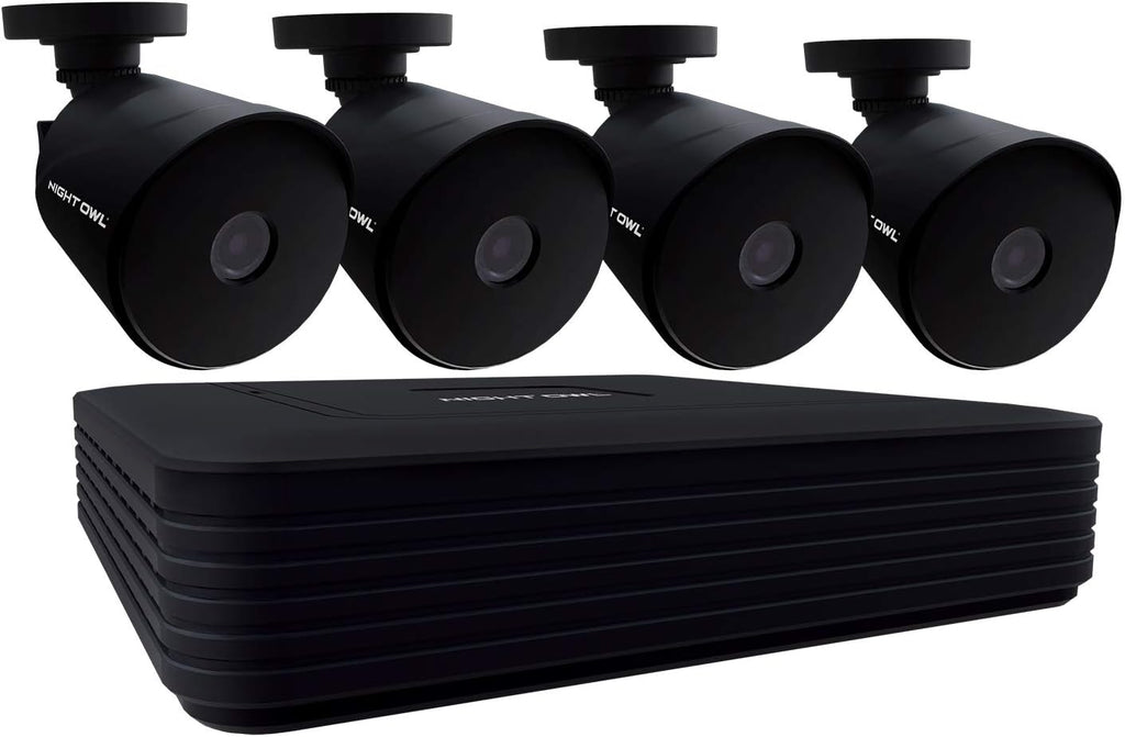 4 Wired 1080p HD Indoor/Outdoor Security Camera System with Night Vision and 1TB Hard Drive W7641