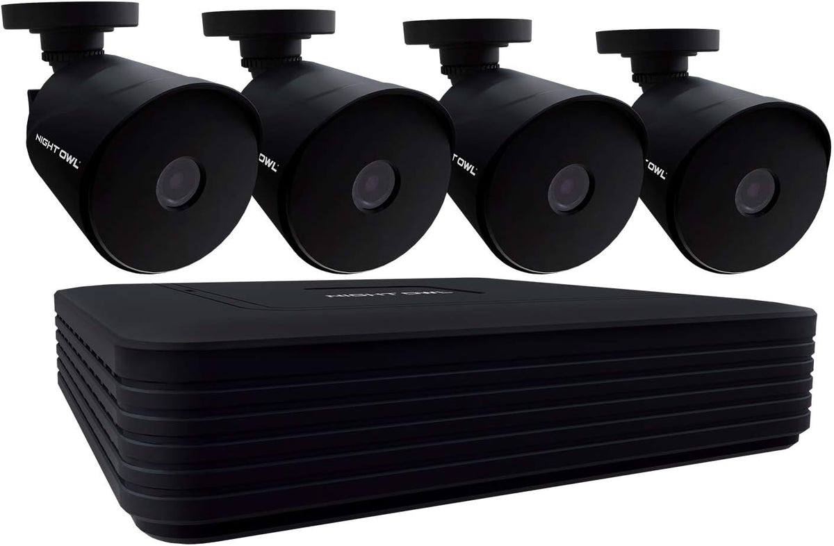 4 Wired 1080p HD Indoor/Outdoor Security Camera System with Night Vision and 1TB Hard Drive W7641