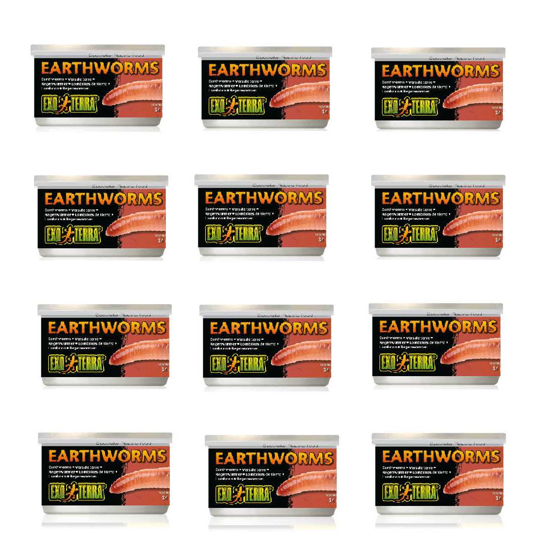 Canned Earthworms Reptile Food N468324