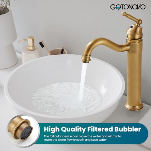 Brushed Nickel Single Handle Brass Bathroom Faucet with Pop Up Drain W5487