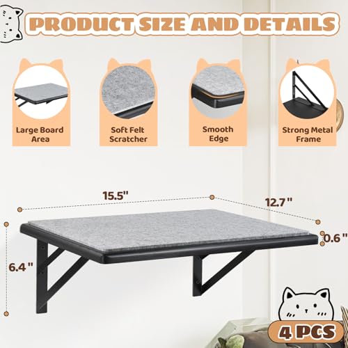 Black Cat Wall Shelves Set of 2 K534905
