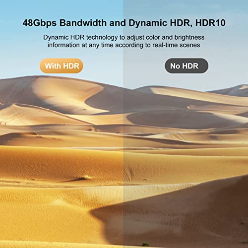8K HDMI 2.1 Cables 6FT 5-Pack High Speed 165/180/240Hz V791064