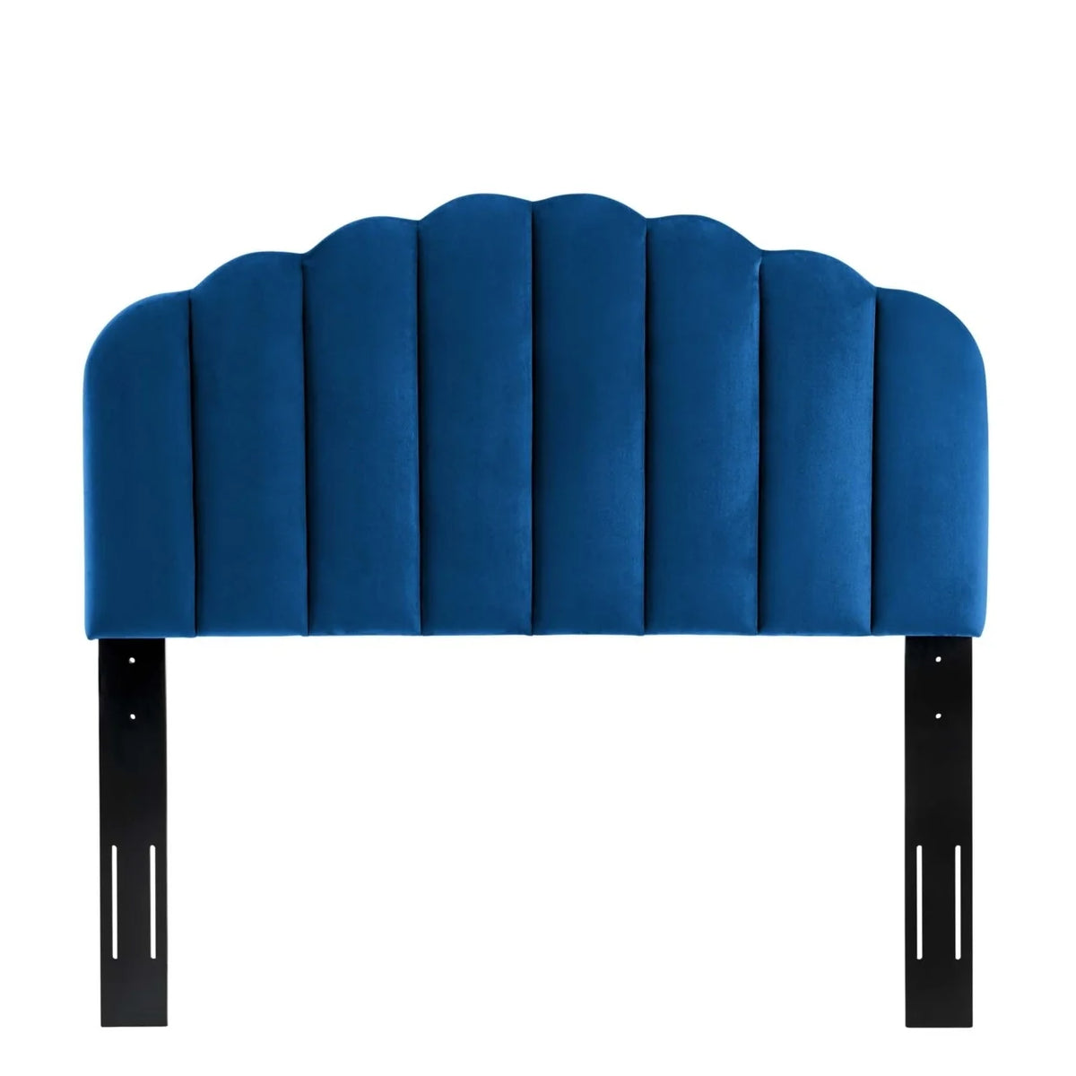 King California King Velvet Headboard Navy P9418