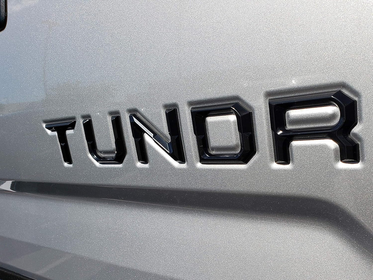 Matte Black Tailgate Insert Letters Pack of 2 S3759