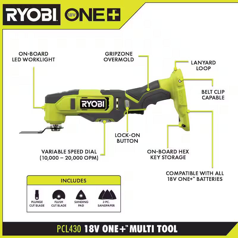 18V Cordless 6-Tool Combo Kit with Battery and Charger V899