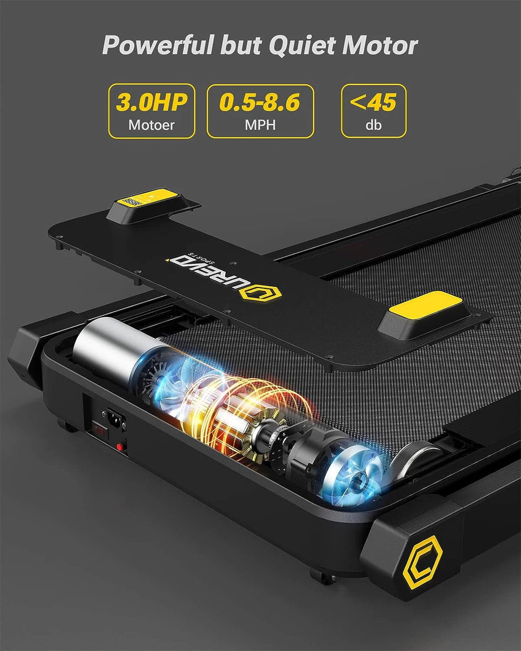 3 in 1 Folding Treadmill 3HP 286 lb Capacity O778