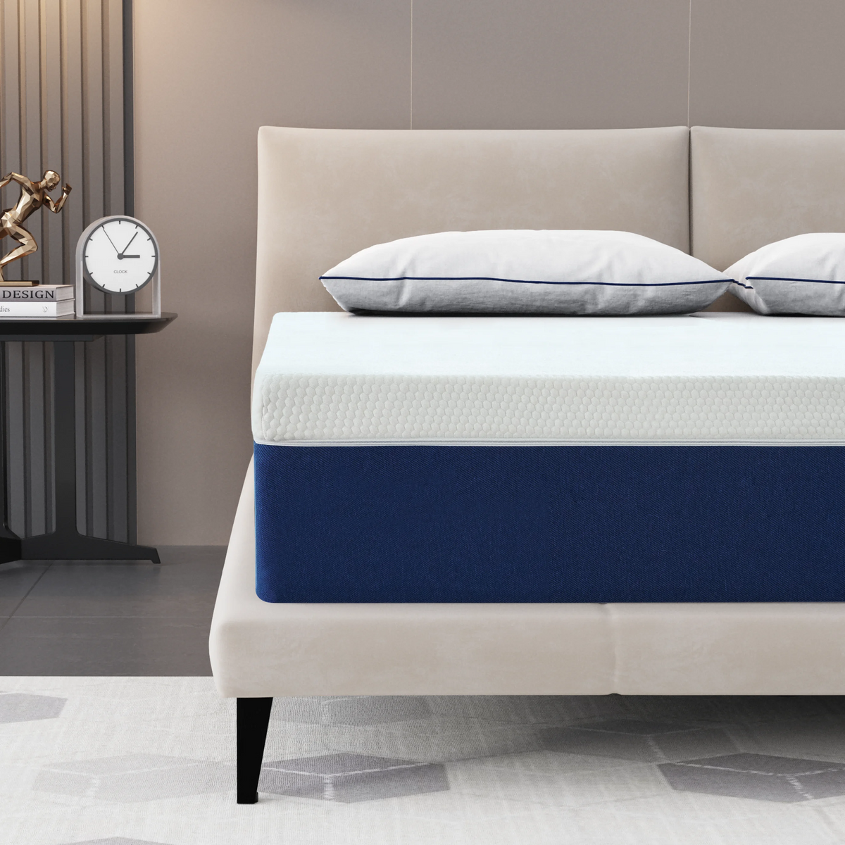 Queen 10 Medium Gel Memory Foam Mattress S3994