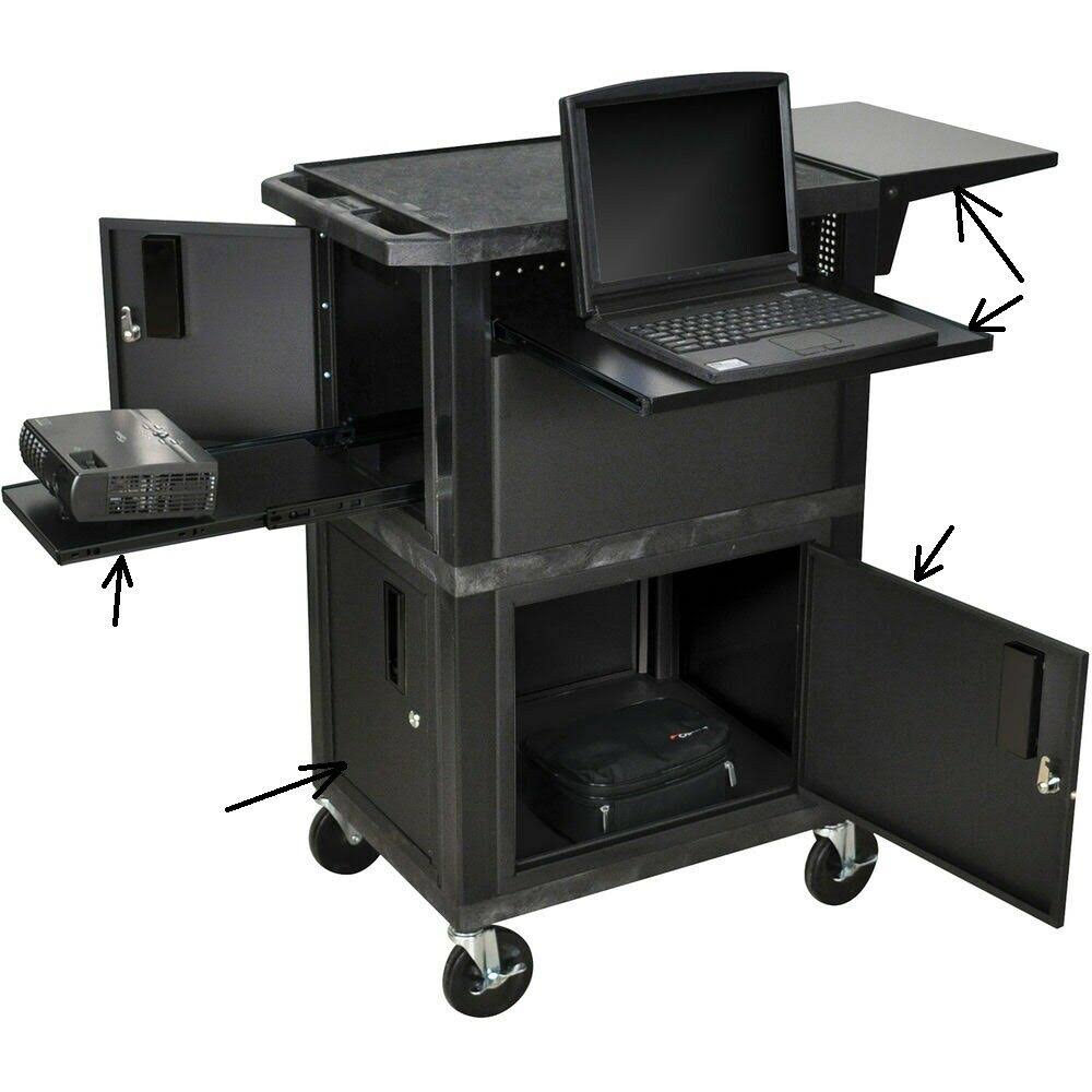 Plastic 3 Shelves Utility Cart T512392