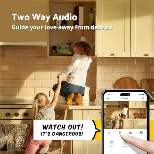 2K Pan/Tilt Indoor WiFi Security Camera I896858