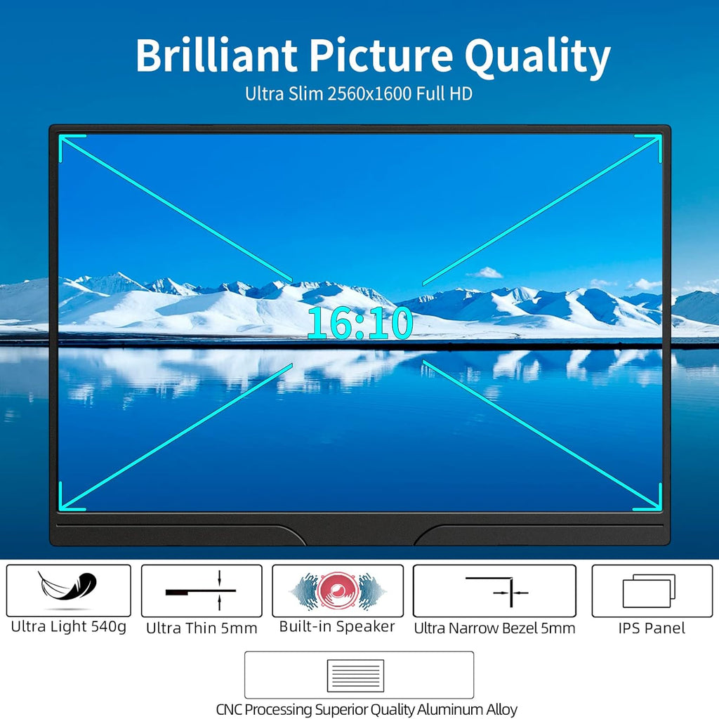 13.3 inch 2K IPS Portable Monitor N902