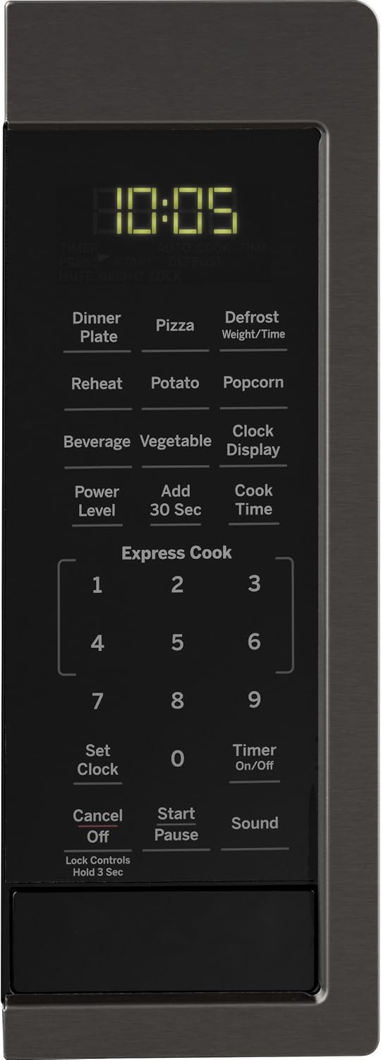 0.9 Cu Ft 900 Watts Black Stainless Steel Microwave Oven K1292