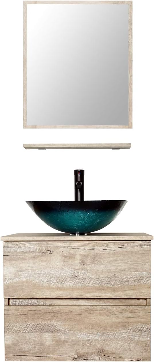 24 Wall Mounted Bathroom Vanity, 2 Drawers Y362999