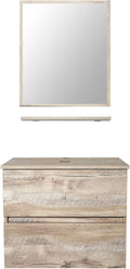 24 Wall Mounted Bathroom Vanity, 2 Drawers Y362999