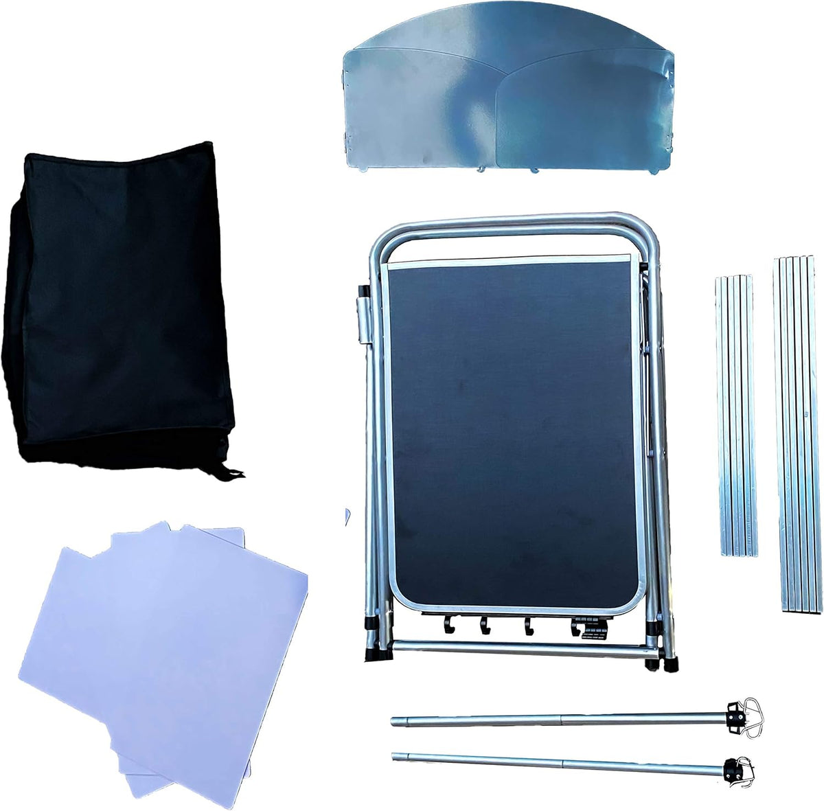 Multifunctional Aluminum Folding Camping Table with Storage Organizer X78737