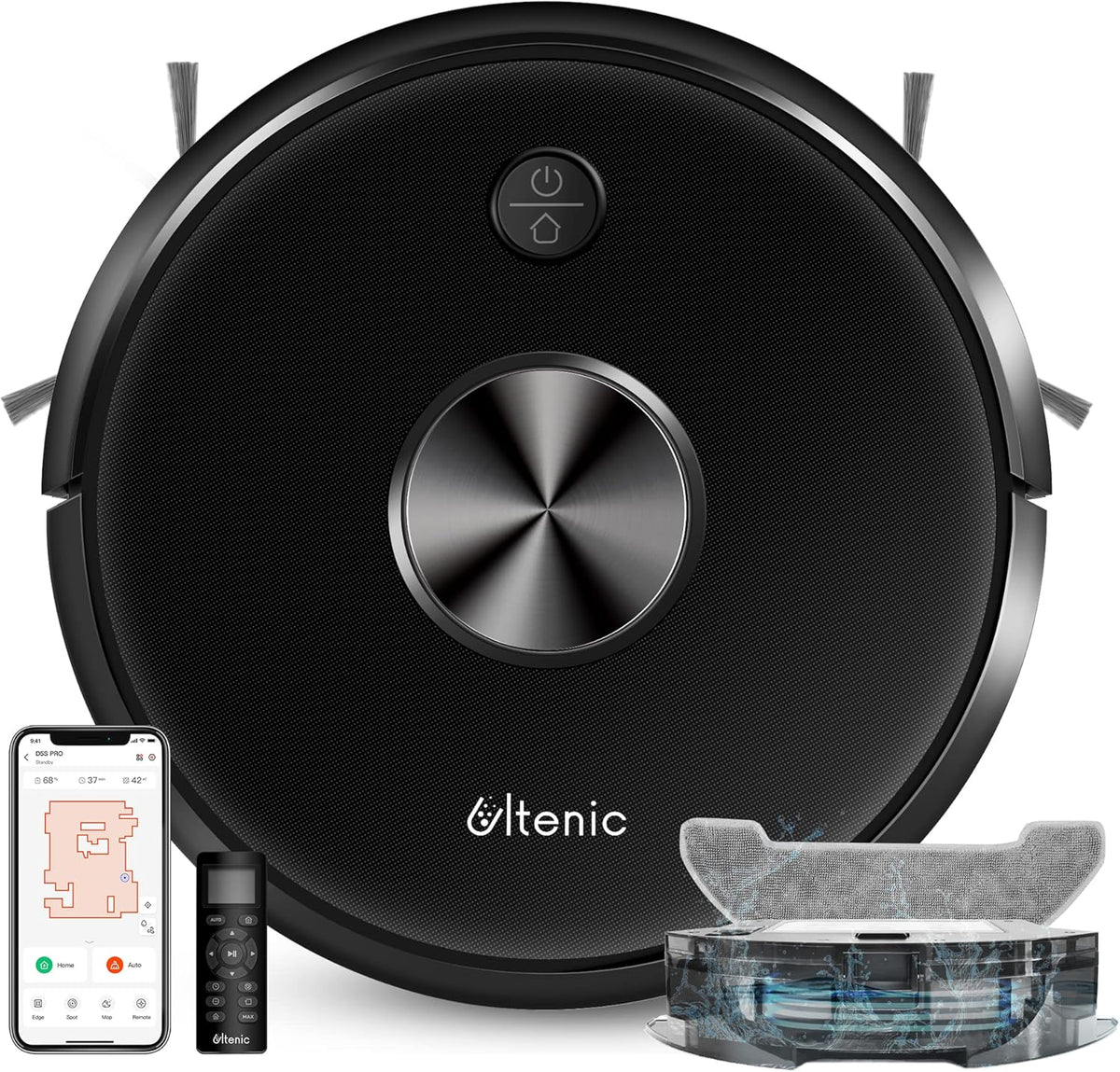Robot Vacuum Cleaner and Mop, 3000Pa Suction, 150Mins Runtime S522