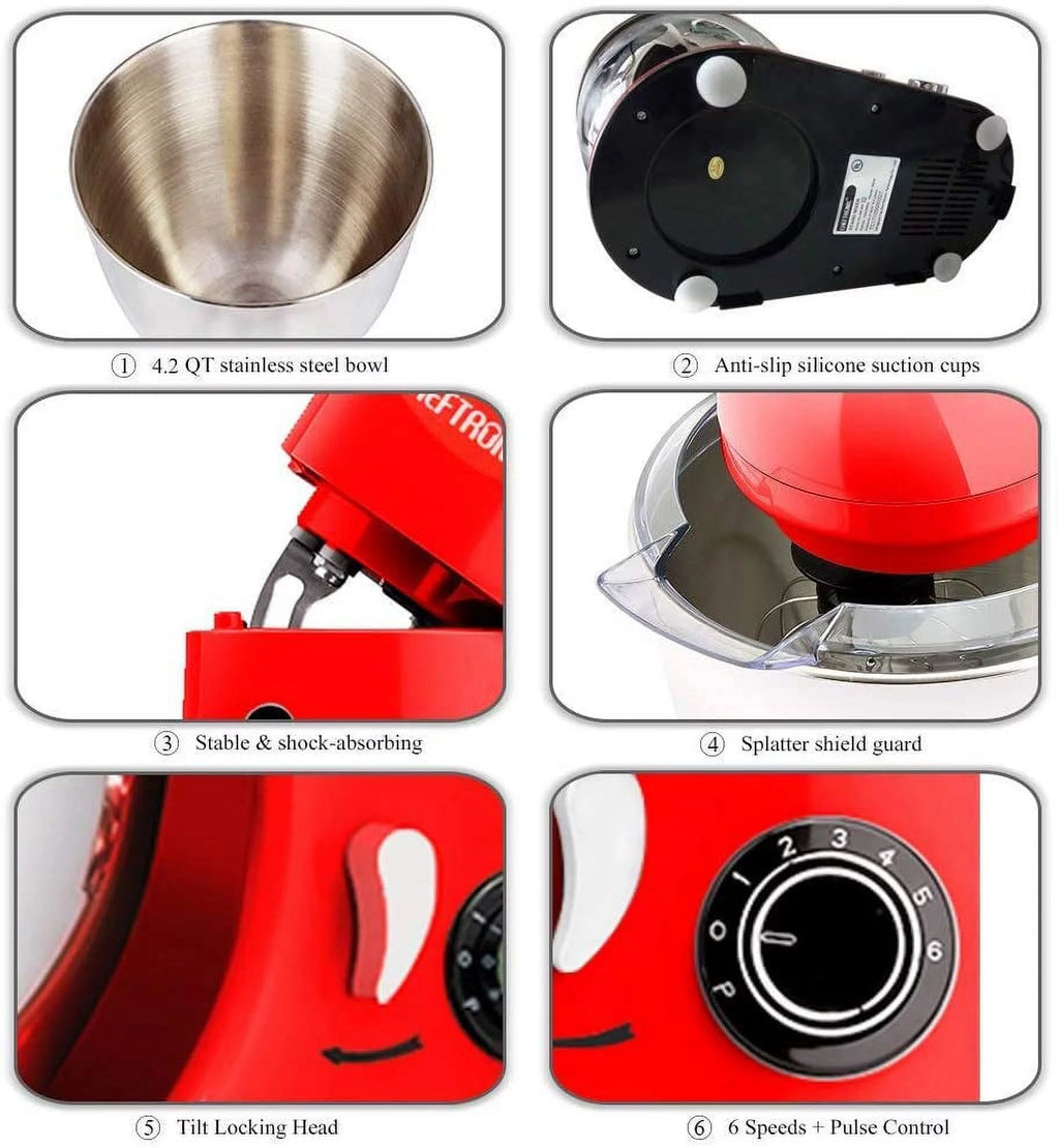 Red 5.5qt Standing Mixer H8767