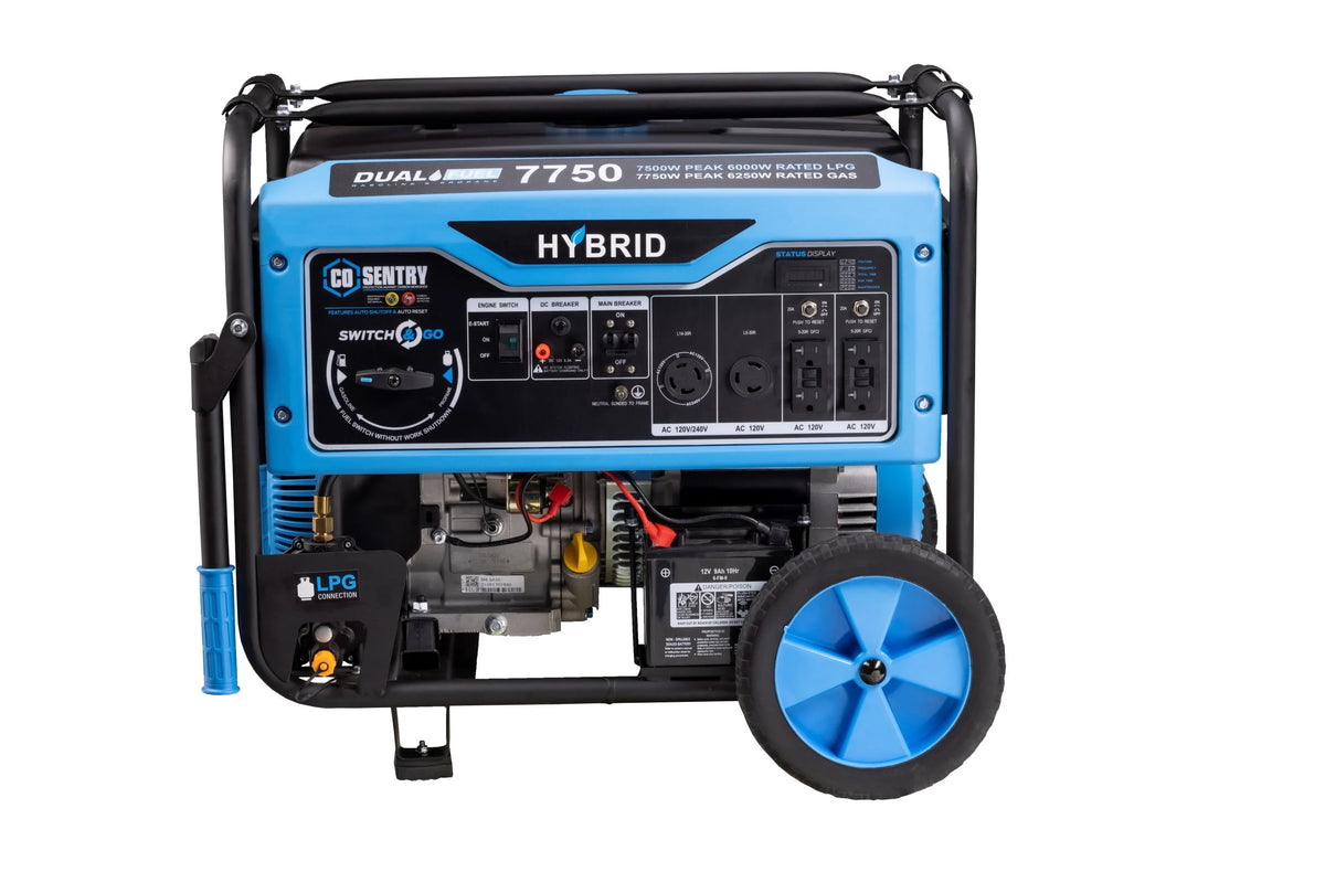 7,750-Watt Dual Fuel Portable Generator with Electric Start N48540