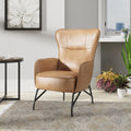 Yellow 27" Accent Chair with Metal Base I793