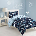 Navy Polyester Cotton Twin Comforter Set N3685