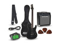 Black Electric Guitar with Amp X283