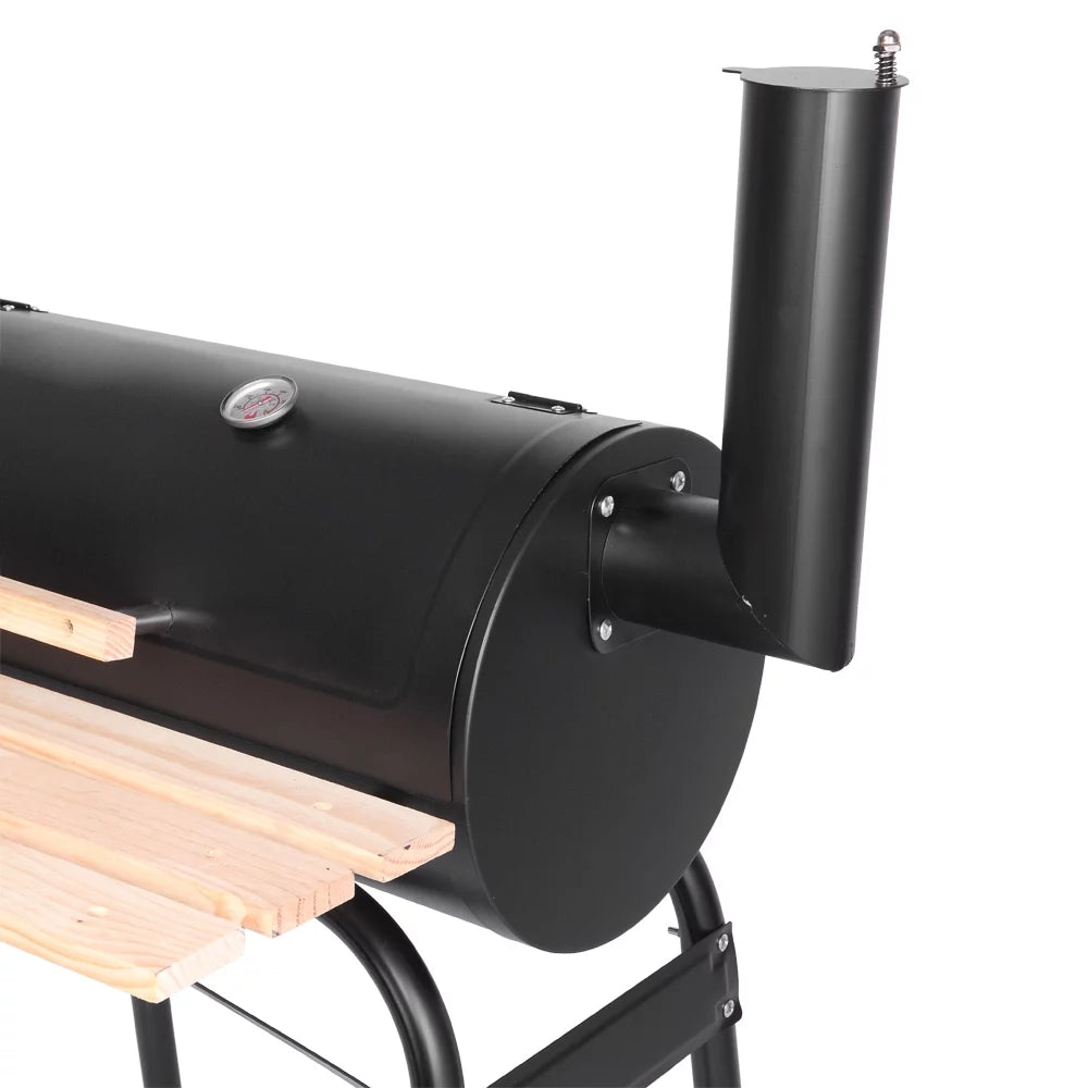 Charcoal BBQ Grill with Wheels and Storage Holder, 28 Inch K771