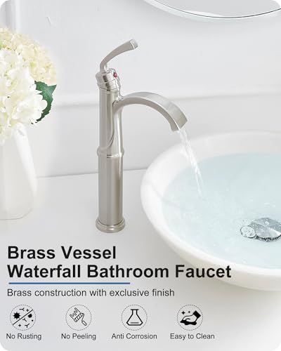 Oil Rubbed Bronze Waterfall Brass Bathroom Sink Faucet P93320