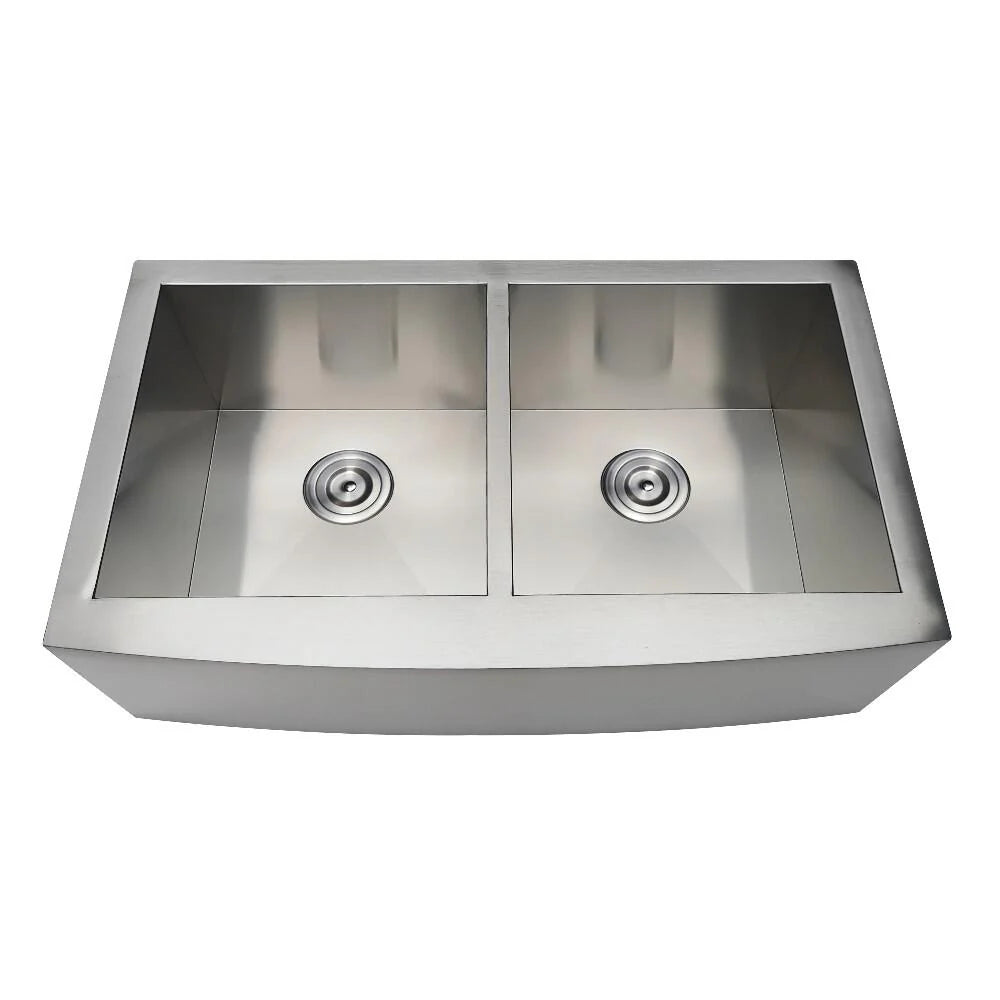 33 In. Drop-In Stainless Steel Double Bowl Kitchen Sink L43115