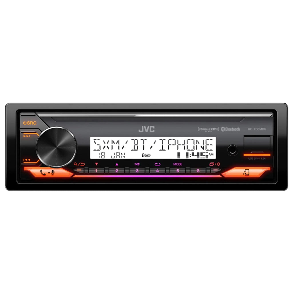 1-Din Car Marine Stereo Receiver with Bluetooth USB X4950