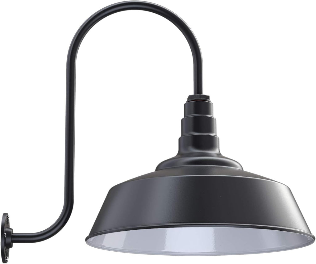 20 inch Dome Gooseneck Outdoor Wall Mounted Barn Light S8499