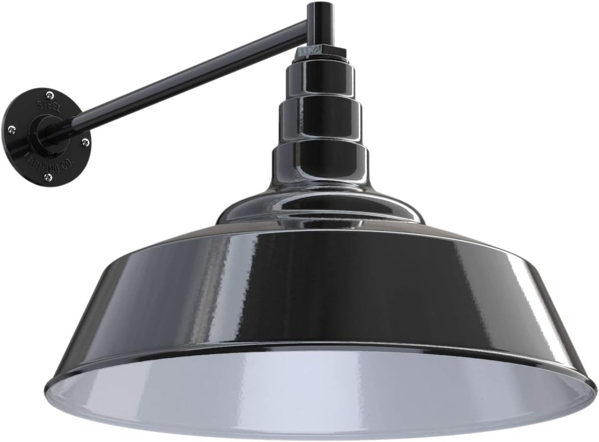 20 inch Dome Gooseneck Outdoor Wall Mounted Barn Light S8499