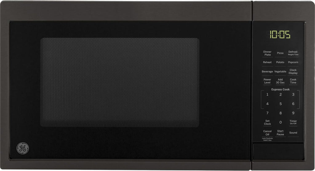 0.9 Cu Ft 900 Watts Black Stainless Steel Microwave Oven K1292