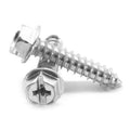 #10-16 x 1 1/2 inch Hex Washer Head Sheet Metal Screw Zinc Plated 2000 Pk K348