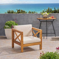 Acacia Wood Club Chair O9836