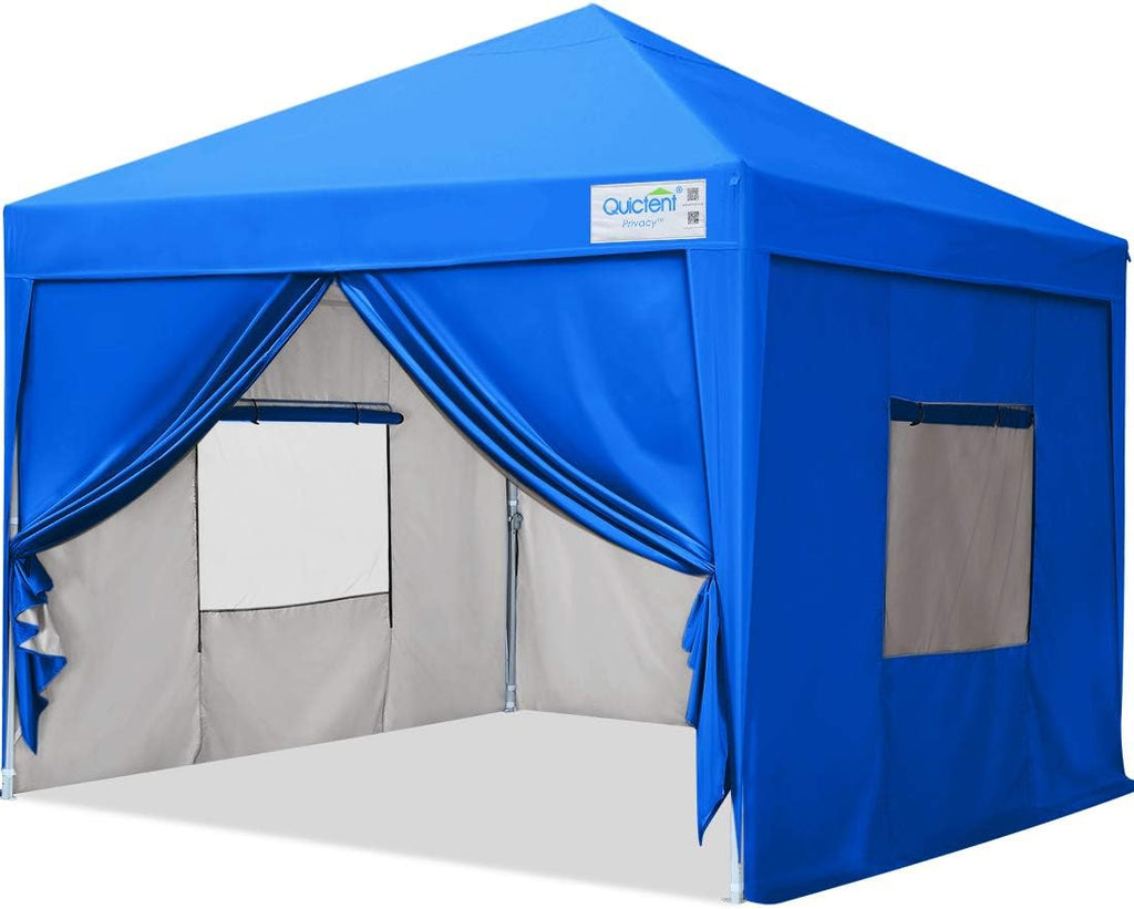 8x8 Pop up Canopy Tent with Sidewalls and Mesh Windows N8298