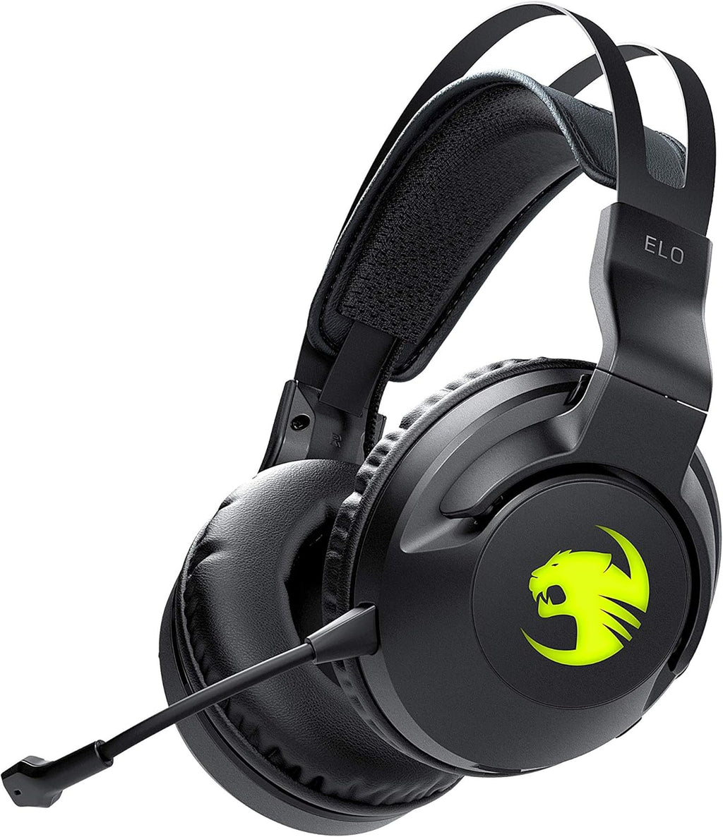 Black Wireless Gaming Headset with Detachable Microphone D5801