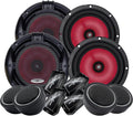 2 Pairs 6.5-Inch 2-Way Car Audio Component Speaker System V246142