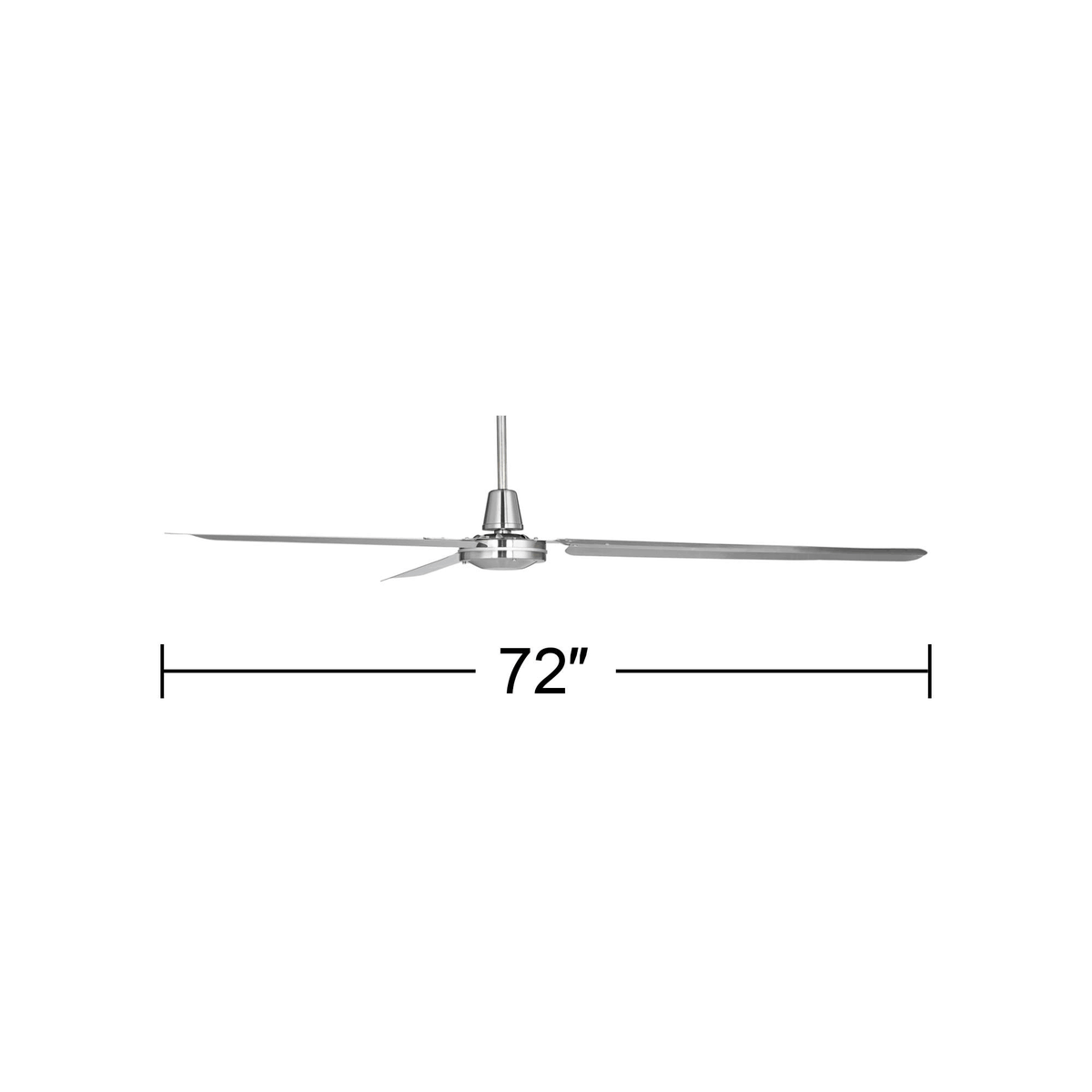 72x22 Brushed Nickel Ceiling Fan P89095