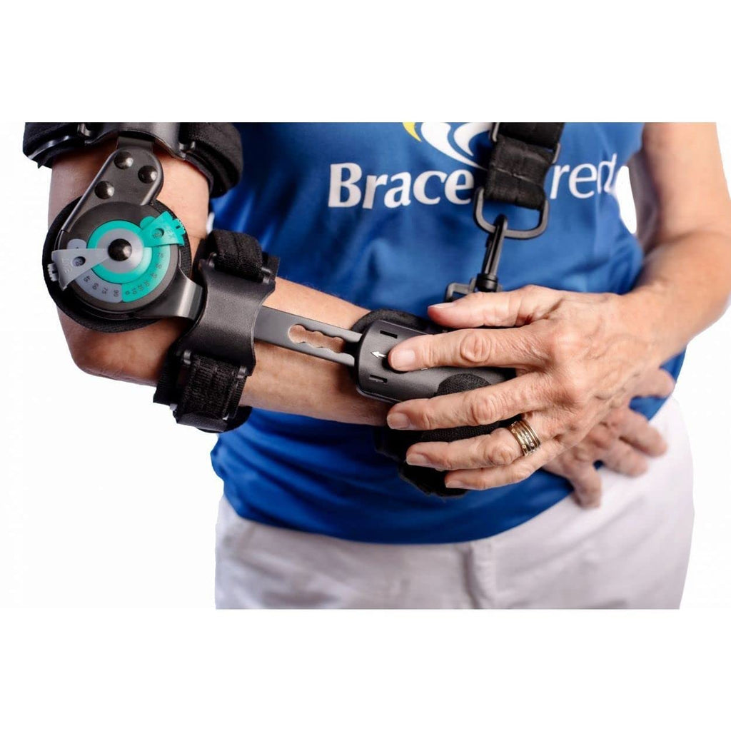 Adjustable Hinged Elbow Brace with Shoulder Sling Pack of 2 F72526