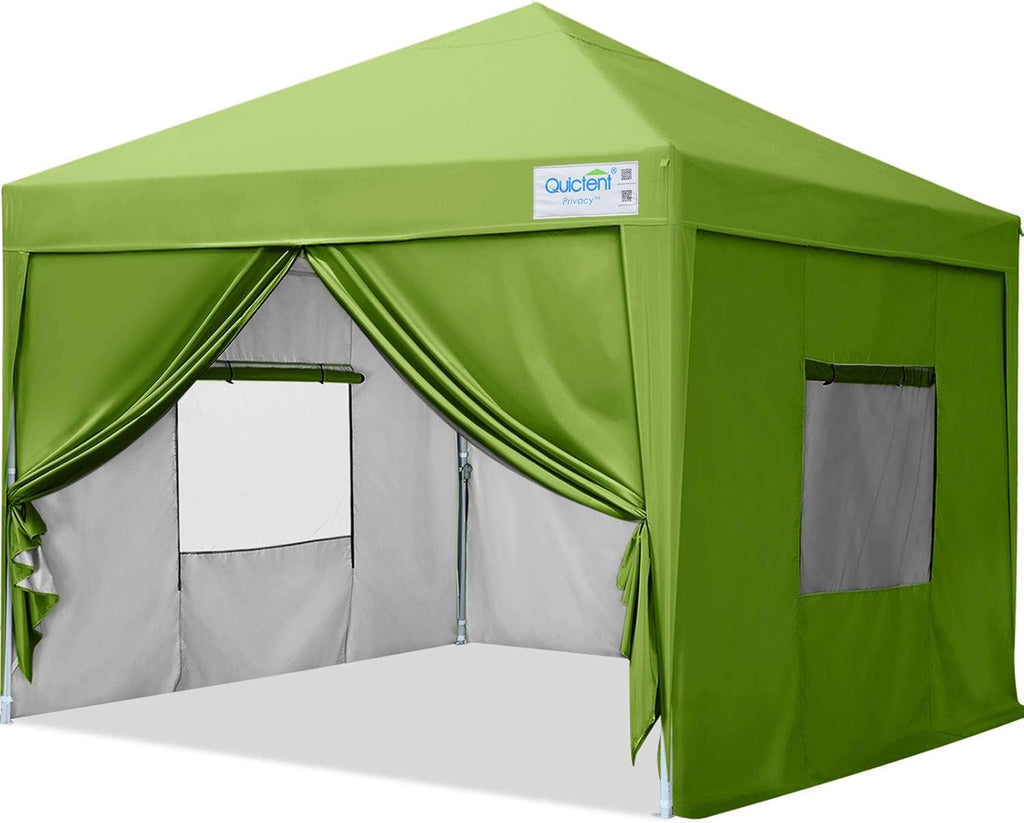 8x8 Pop up Canopy Tent with Sidewalls and Mesh Windows N8298
