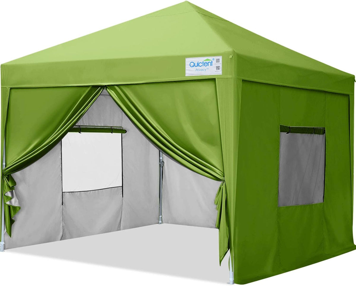 8x8 Pop up Canopy Tent with Sidewalls and Mesh Windows N8298
